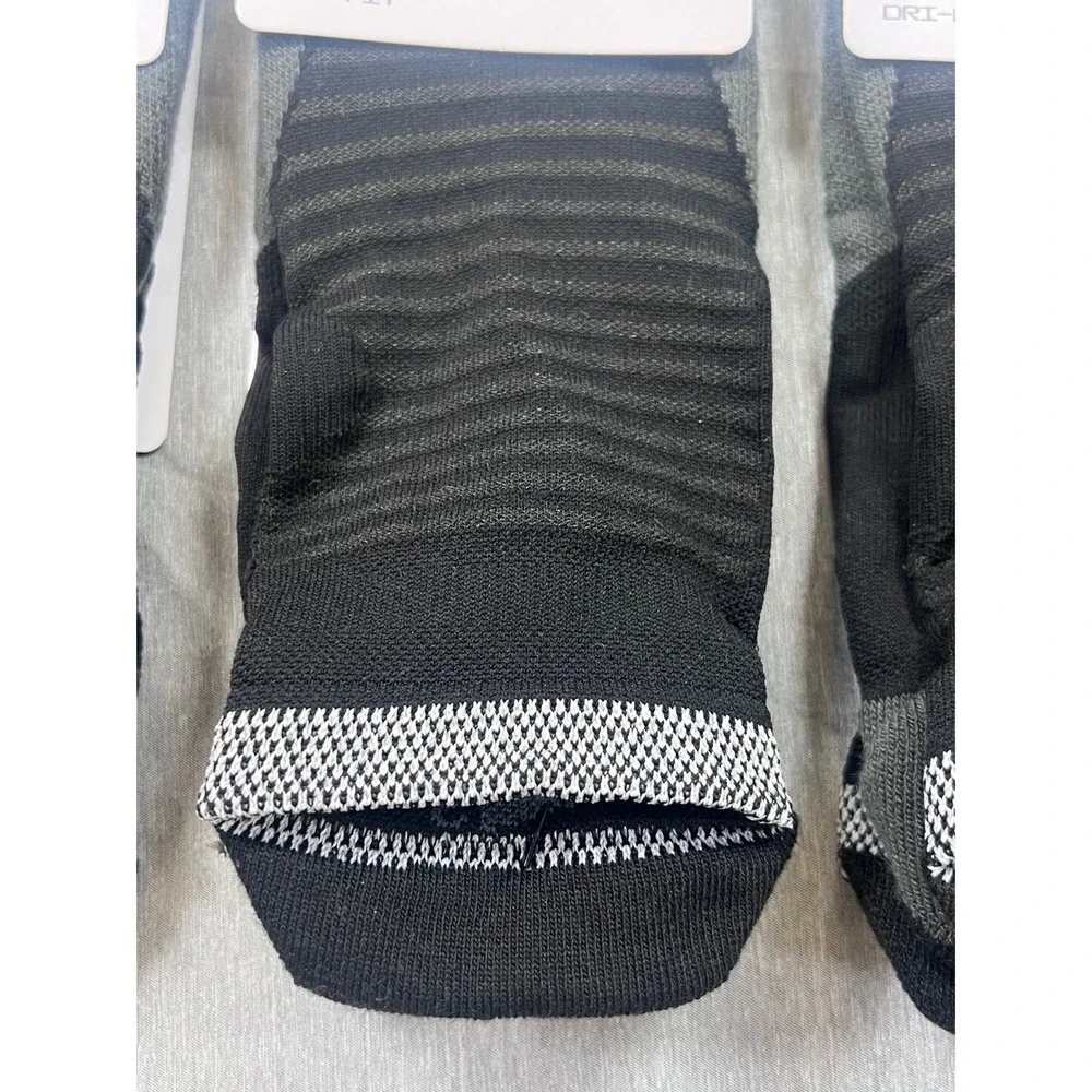 3 Pair Nike Spark Running‎ Socks No Show Cushioned Black Grey M 8-9.5 W 9.5-11